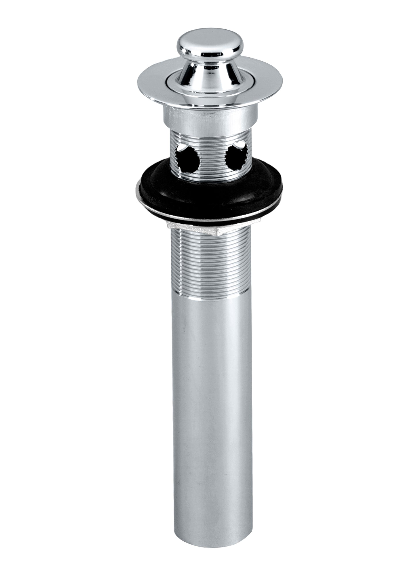 Westbrass D410-2 Lift and Turn Lavatory Drain with Overflow Holes - Exposed