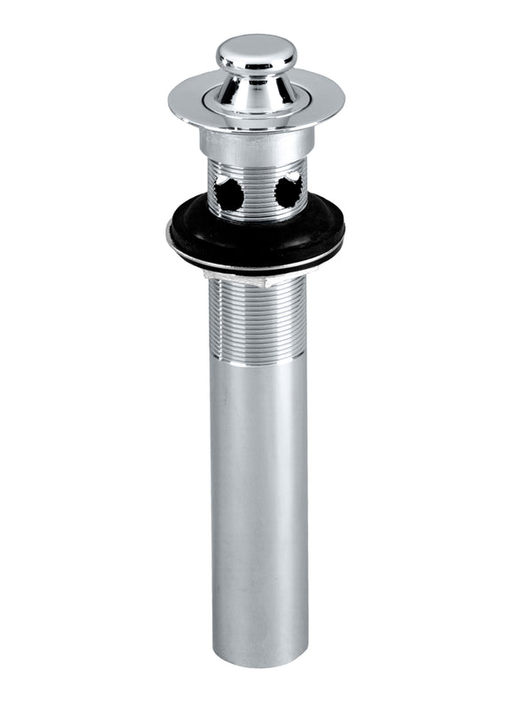 Westbrass D410-2 Lift and Turn Lavatory Drain with Overflow Holes - Exposed