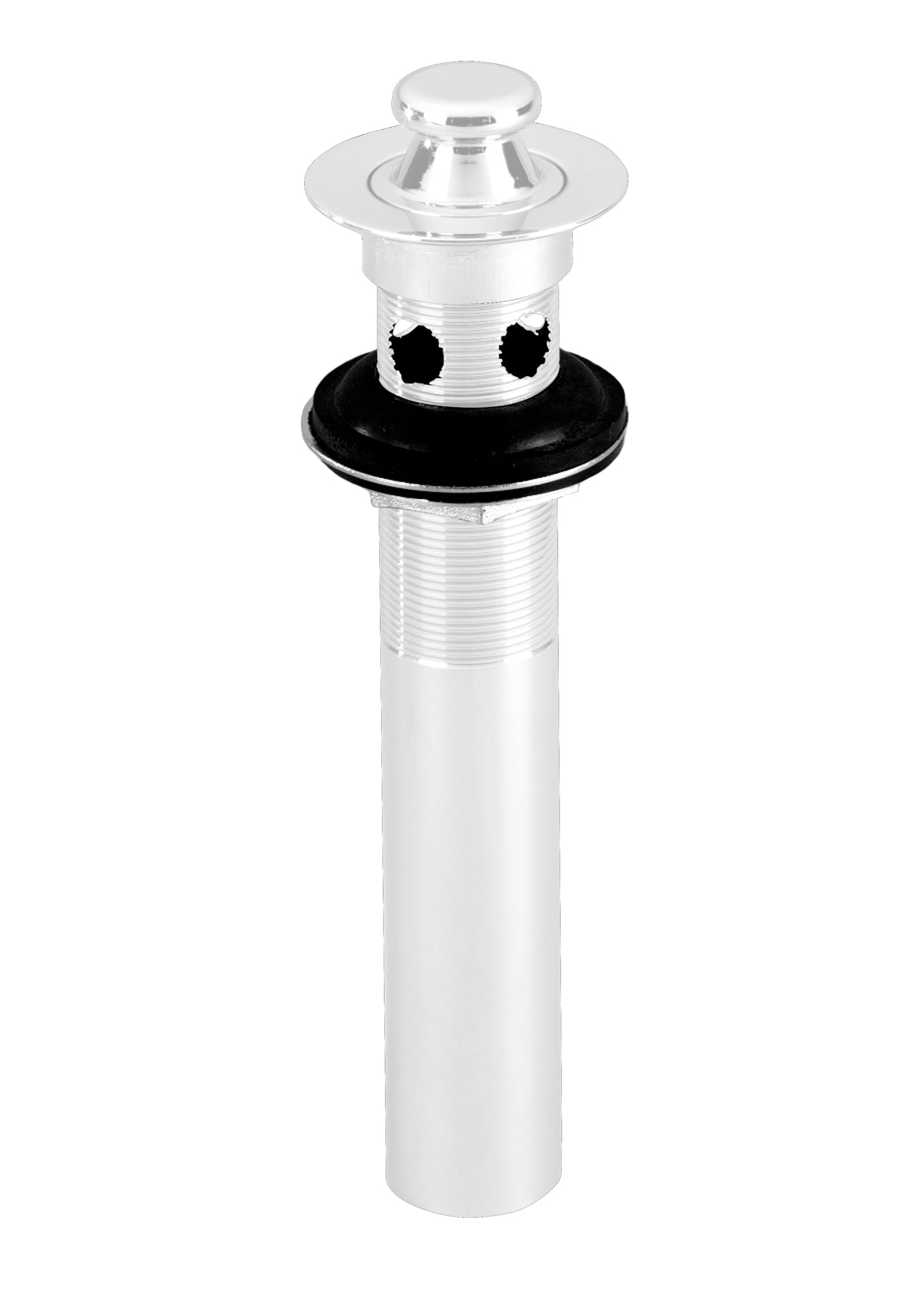 Westbrass D410-2 Lift and Turn Lavatory Drain with Overflow Holes - Exposed