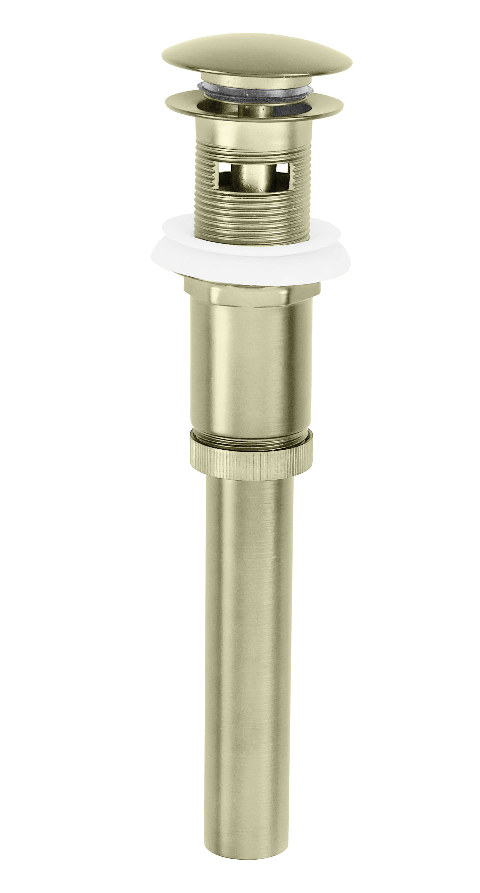 Westbrass D410A Euro Mushroom Lavatory Drain with Overflow Holes - Exposed - Parent