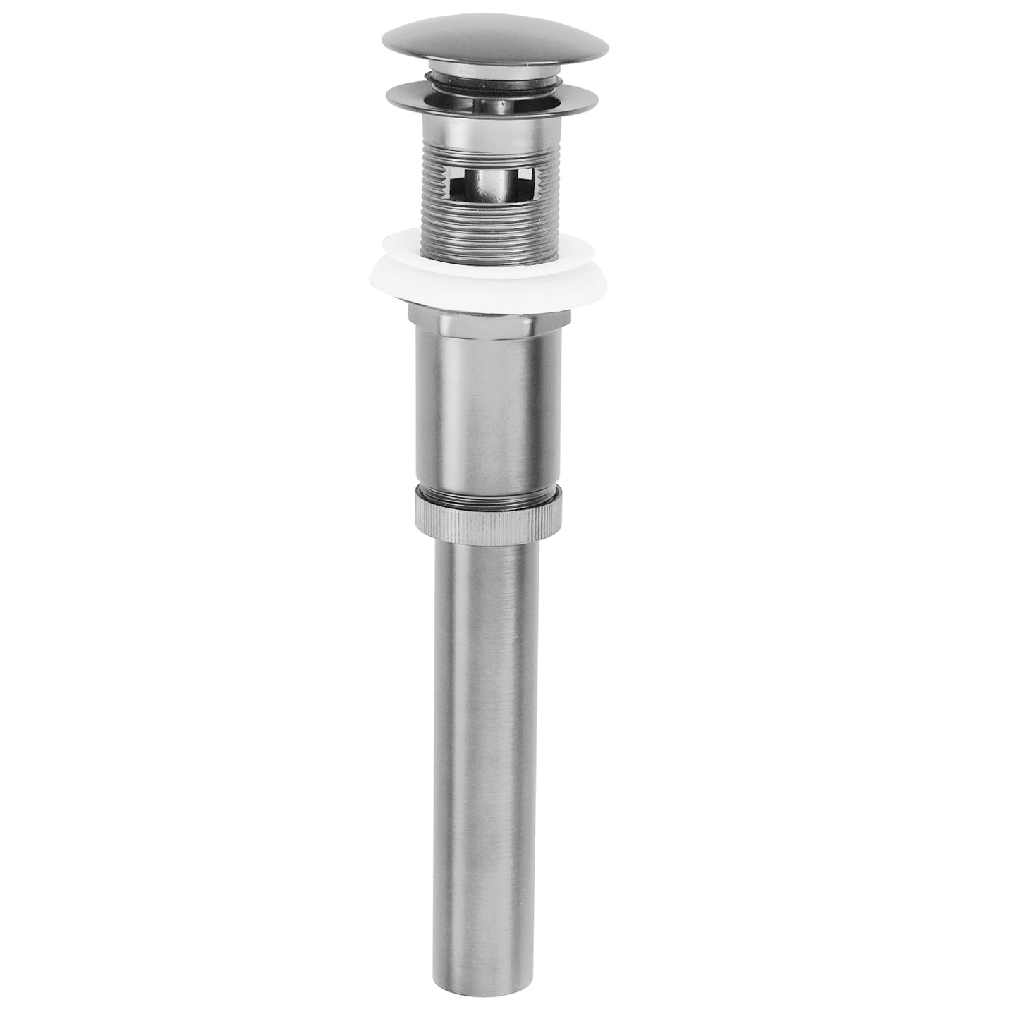 Westbrass D410A Euro Mushroom Lavatory Drain with Overflow Holes - Exposed