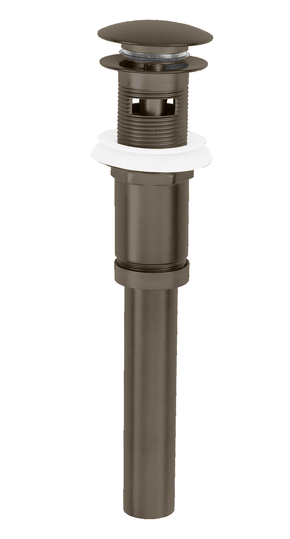 Westbrass D410A Euro Mushroom Lavatory Drain with Overflow Holes - Exposed