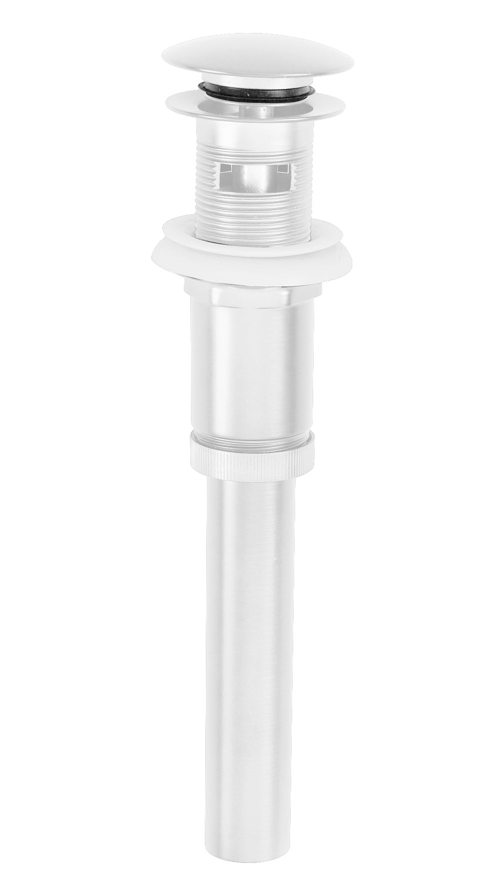 Westbrass D410A Euro Mushroom Lavatory Drain with Overflow Holes - Exposed