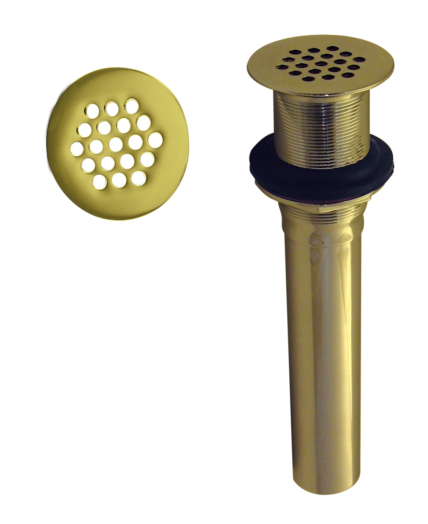Westbrass D411 Grid Strainer Lavatory Drain w/o Overflow Holes - Exposed - Parent
