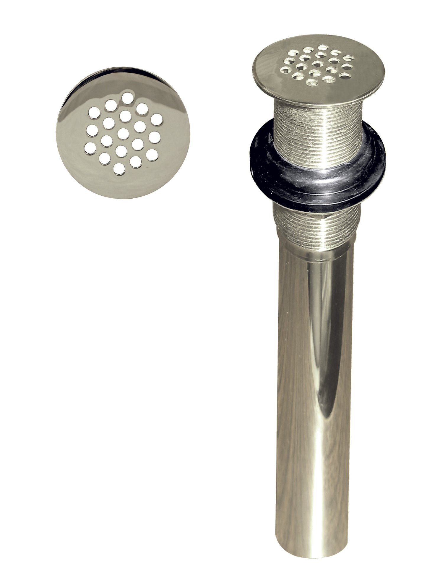 Westbrass D411 Grid Strainer Lavatory Drain w/o Overflow Holes - Exposed