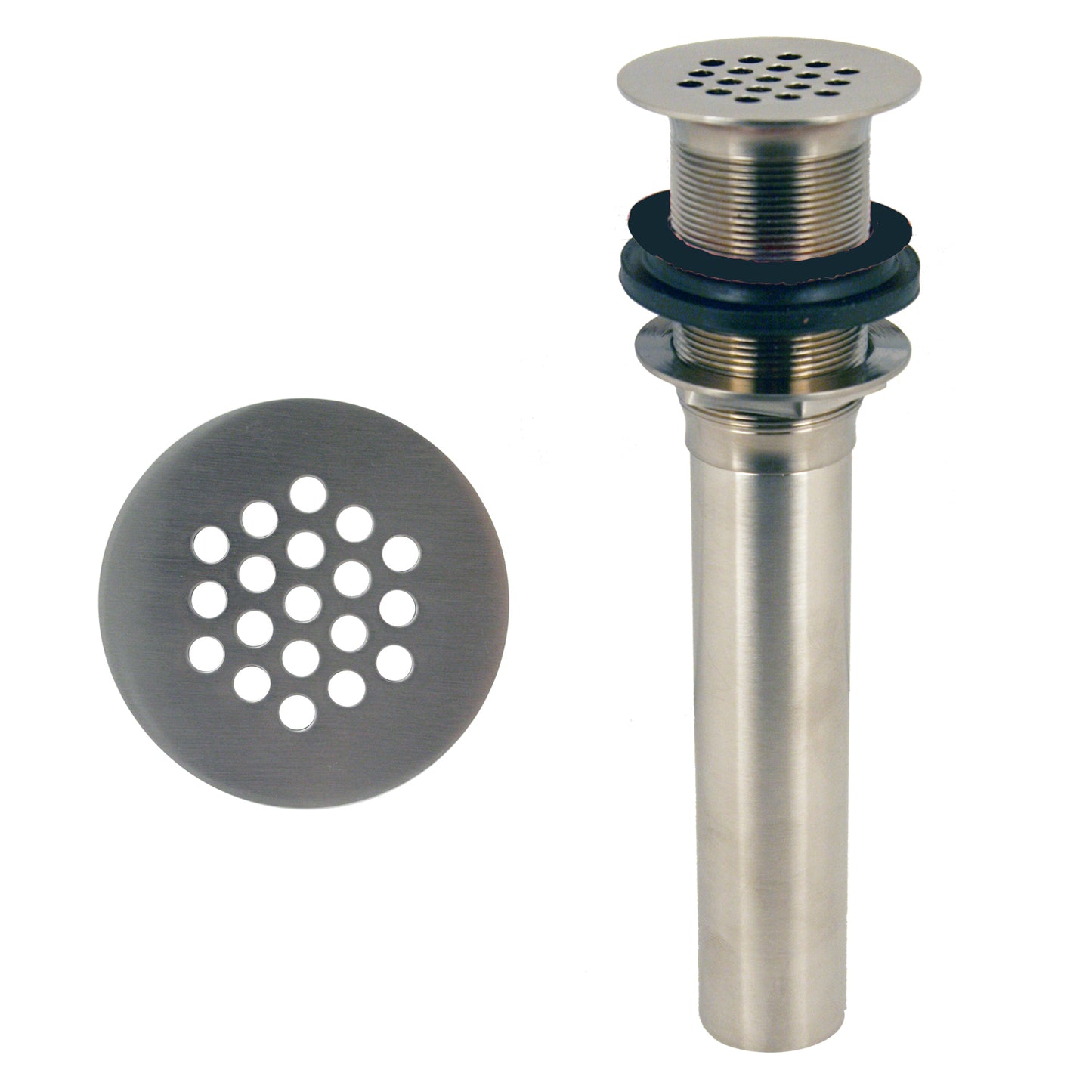 Westbrass D411 Grid Strainer Lavatory Drain w/o Overflow Holes - Exposed