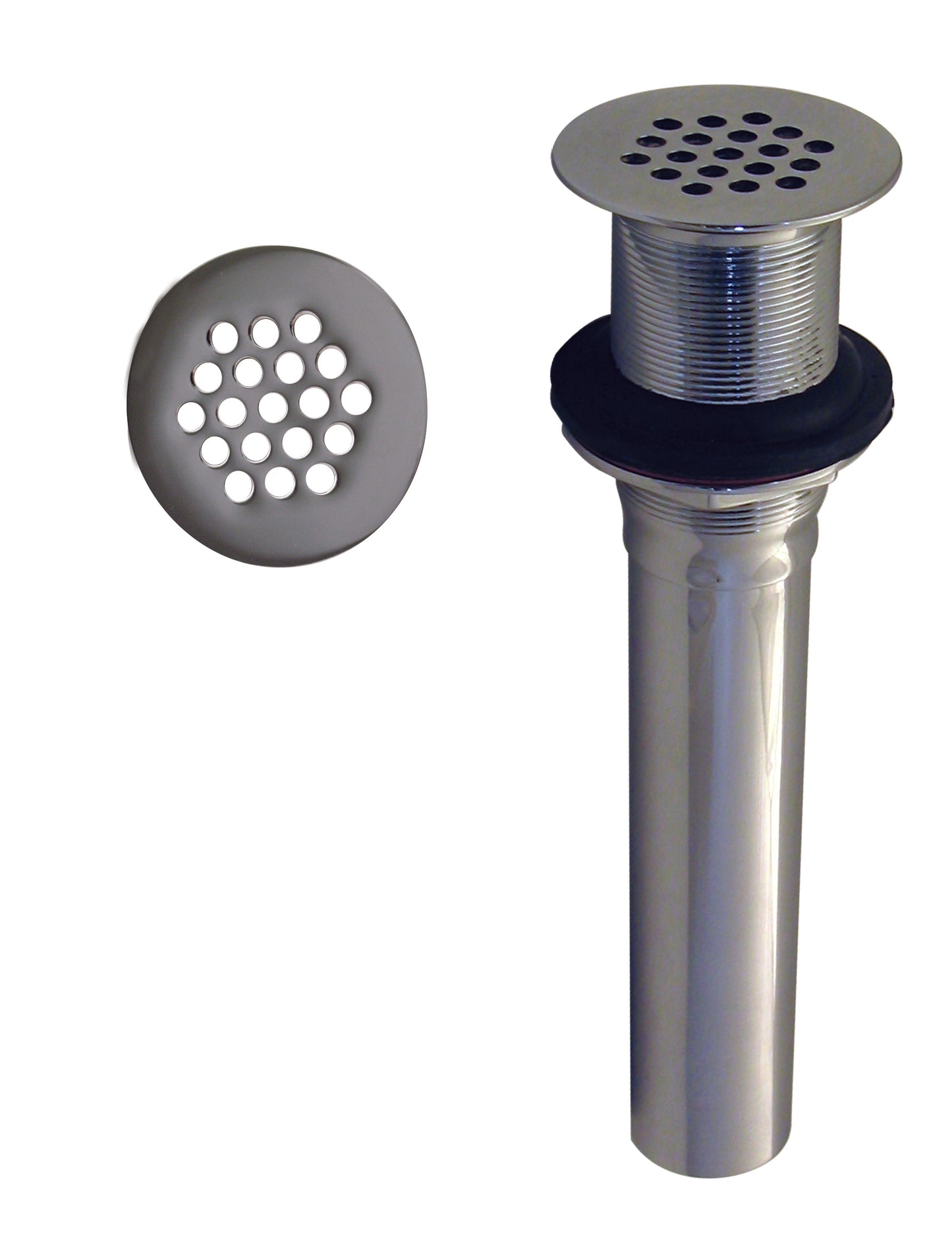 Westbrass D411 Grid Strainer Lavatory Drain w/o Overflow Holes - Exposed