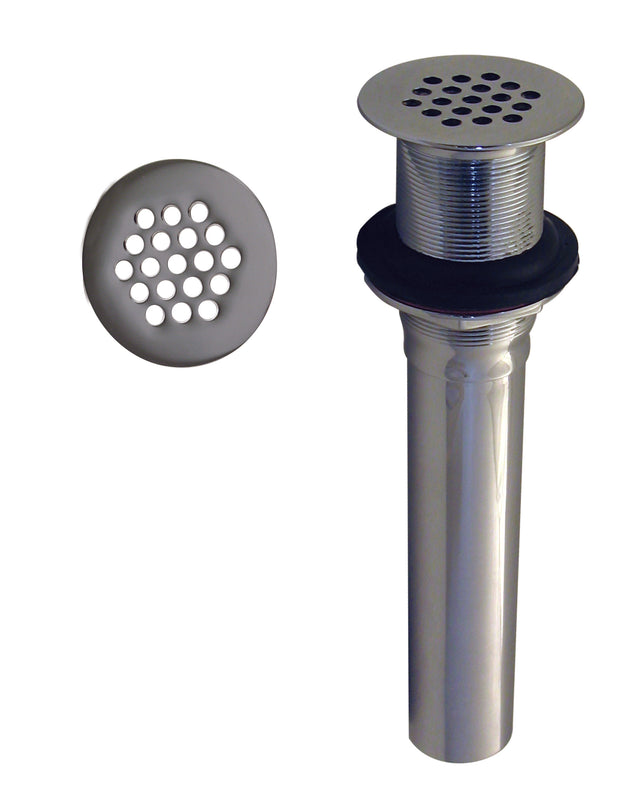 Westbrass D411 Grid Strainer Lavatory Drain w/o Overflow Holes - Exposed