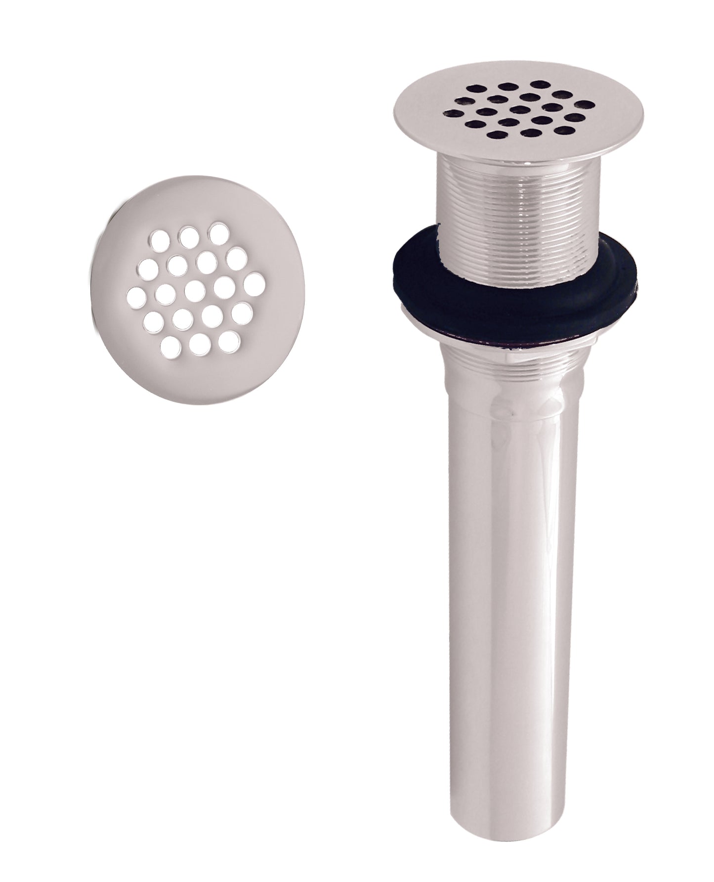 Westbrass D411 Grid Strainer Lavatory Drain w/o Overflow Holes - Exposed