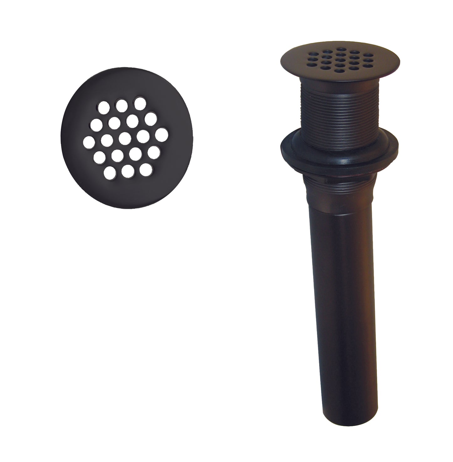 Westbrass D411 Grid Strainer Lavatory Drain w/o Overflow Holes - Exposed