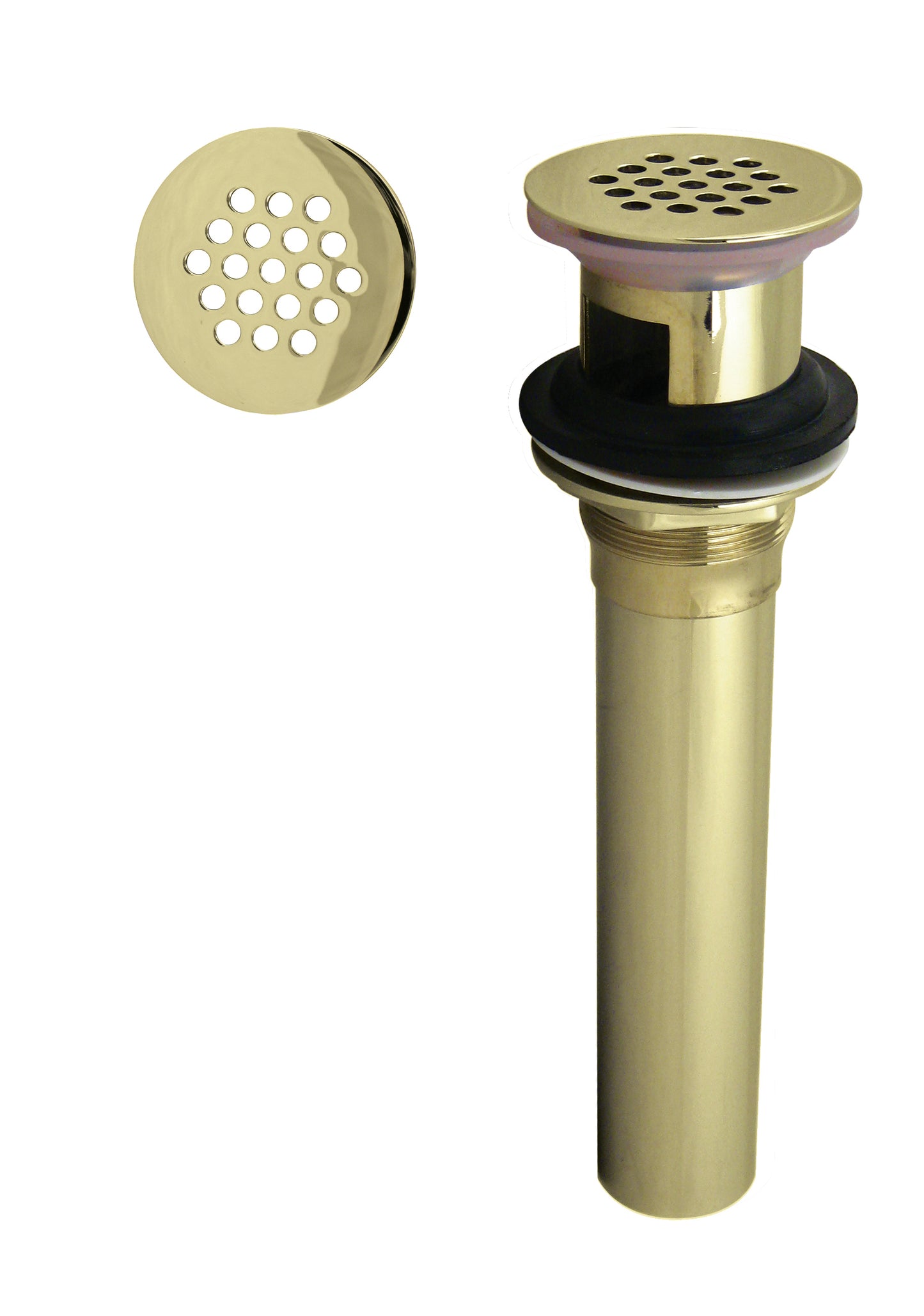 Westbrass D411-2 Grid Strainer Lavatory Drain with Overflow Holes - Exposed - Parent