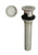 Westbrass D411-2 Grid Strainer Lavatory Drain with Overflow Holes - Exposed