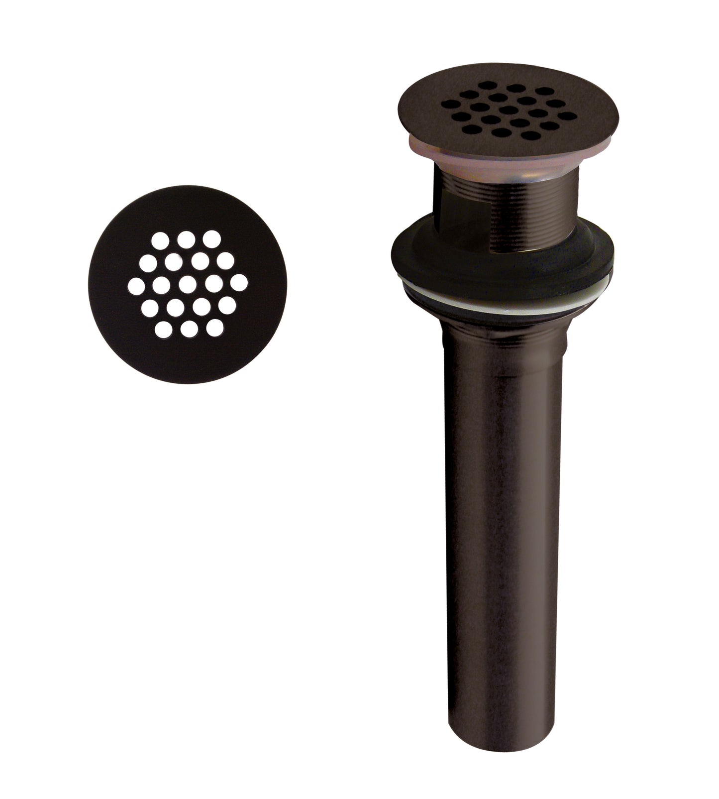 Westbrass D411-2 Grid Strainer Lavatory Drain with Overflow Holes - Exposed