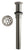 Westbrass D411A-1 High-Flow Grid Lavatory Drain w/o Overflow Holes - Exposed