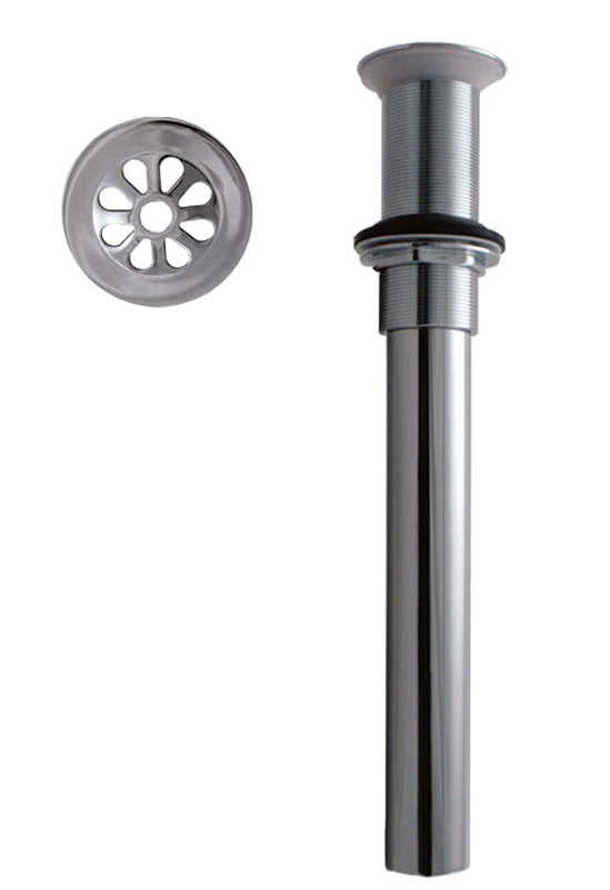 Westbrass D411A-1 High-Flow Grid Lavatory Drain w/o Overflow Holes - Exposed