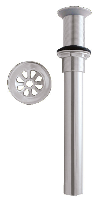 Westbrass D411A-1 High-Flow Grid Lavatory Drain w/o Overflow Holes - Exposed