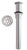 Westbrass D411A-1 High-Flow Grid Lavatory Drain w/o Overflow Holes - Exposed