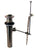 Westbrass D412 Pop-Up Lavatory Drain without Overflow Holes - Exposed