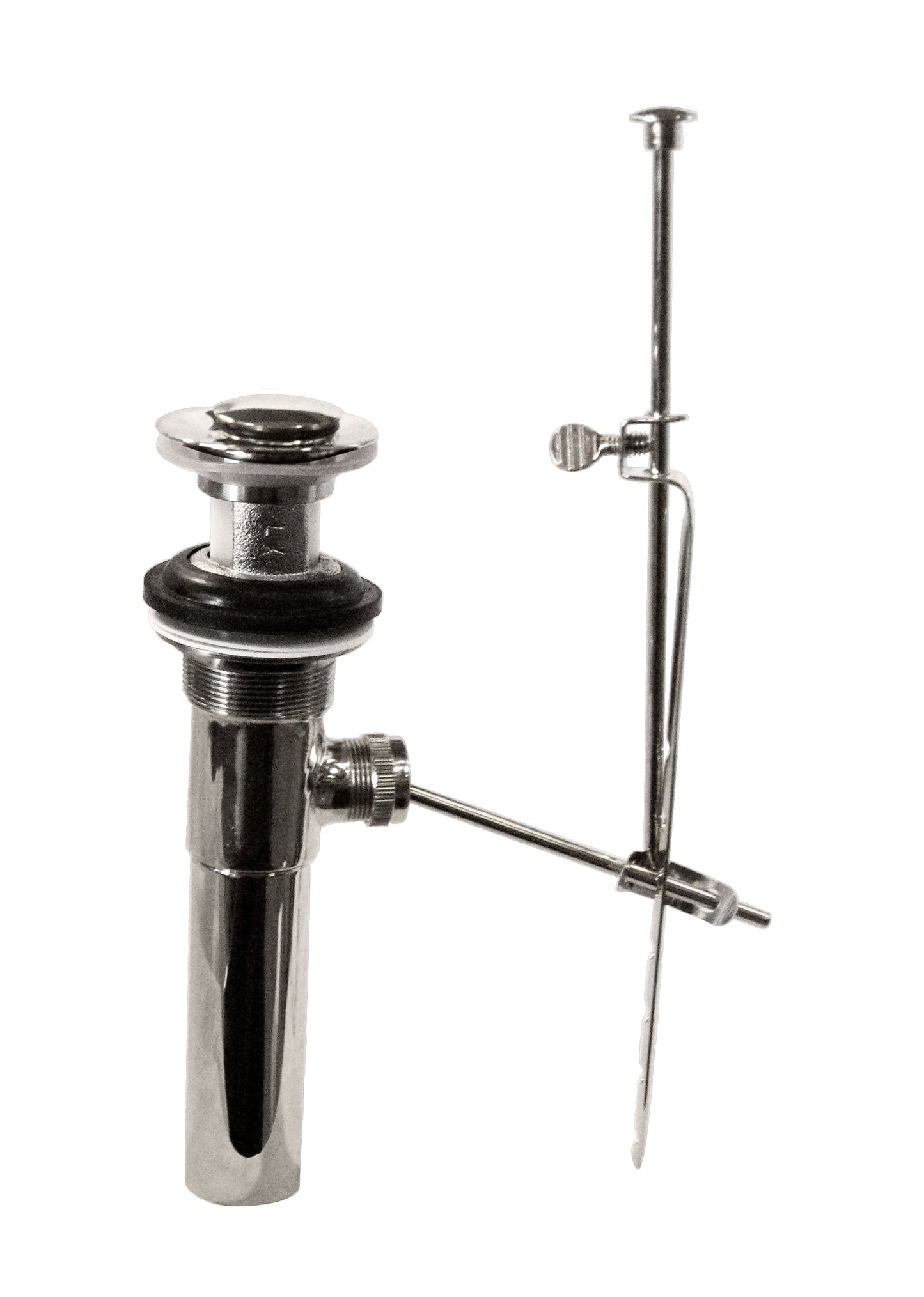 Westbrass D412-2 Pop-Up Lavatory Drain with Overflow Holes - Exposed