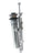 Westbrass D412-2 Pop-Up Lavatory Drain with Overflow Holes - Exposed