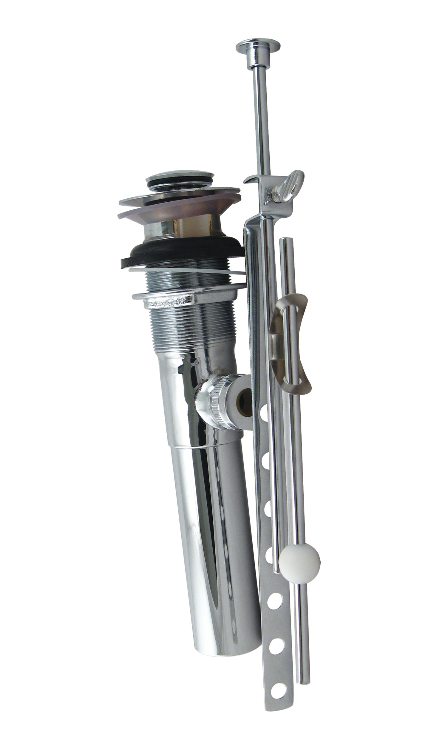 Westbrass D412-2 Pop-Up Lavatory Drain with Overflow Holes - Exposed