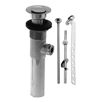 Westbrass D412 Pop-Up Lavatory Drain without Overflow Holes - Exposed - Parent