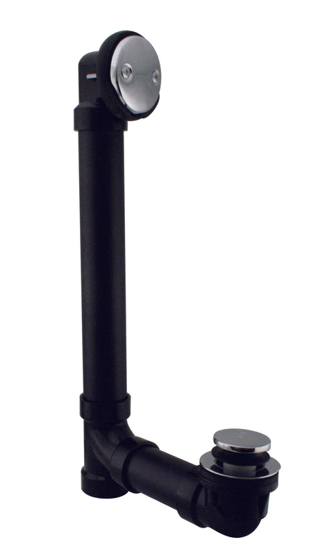 Westbrass D4931 Tip Toe Sch. 40 ABS Bath Waste with Two-Hole Elbow