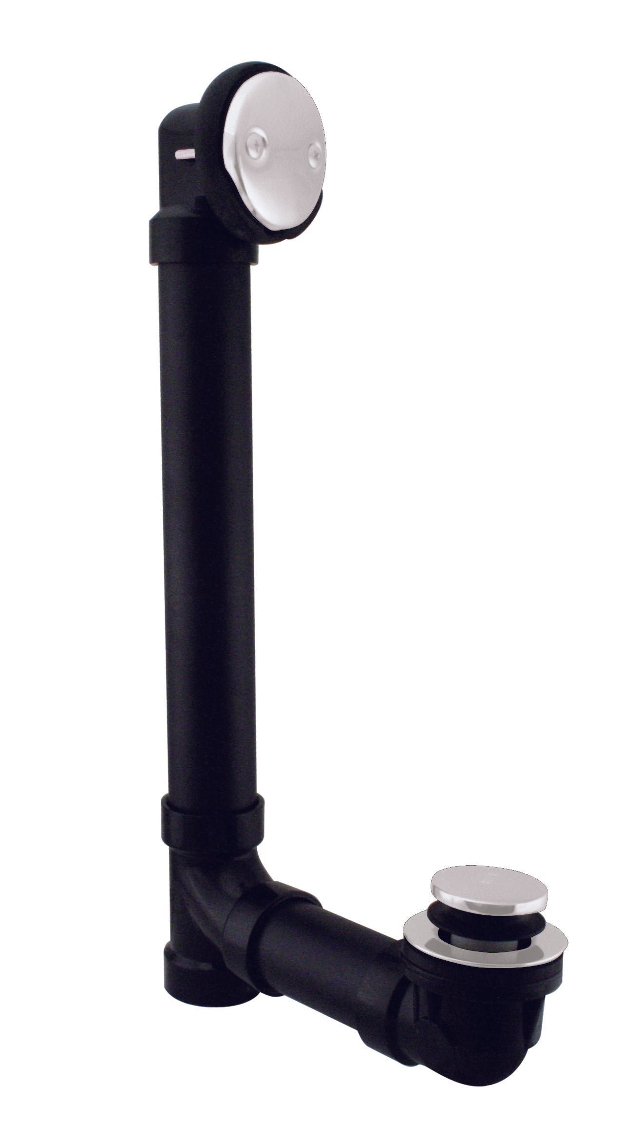 Westbrass D4931 Tip Toe Sch. 40 ABS Bath Waste with Two-Hole Elbow