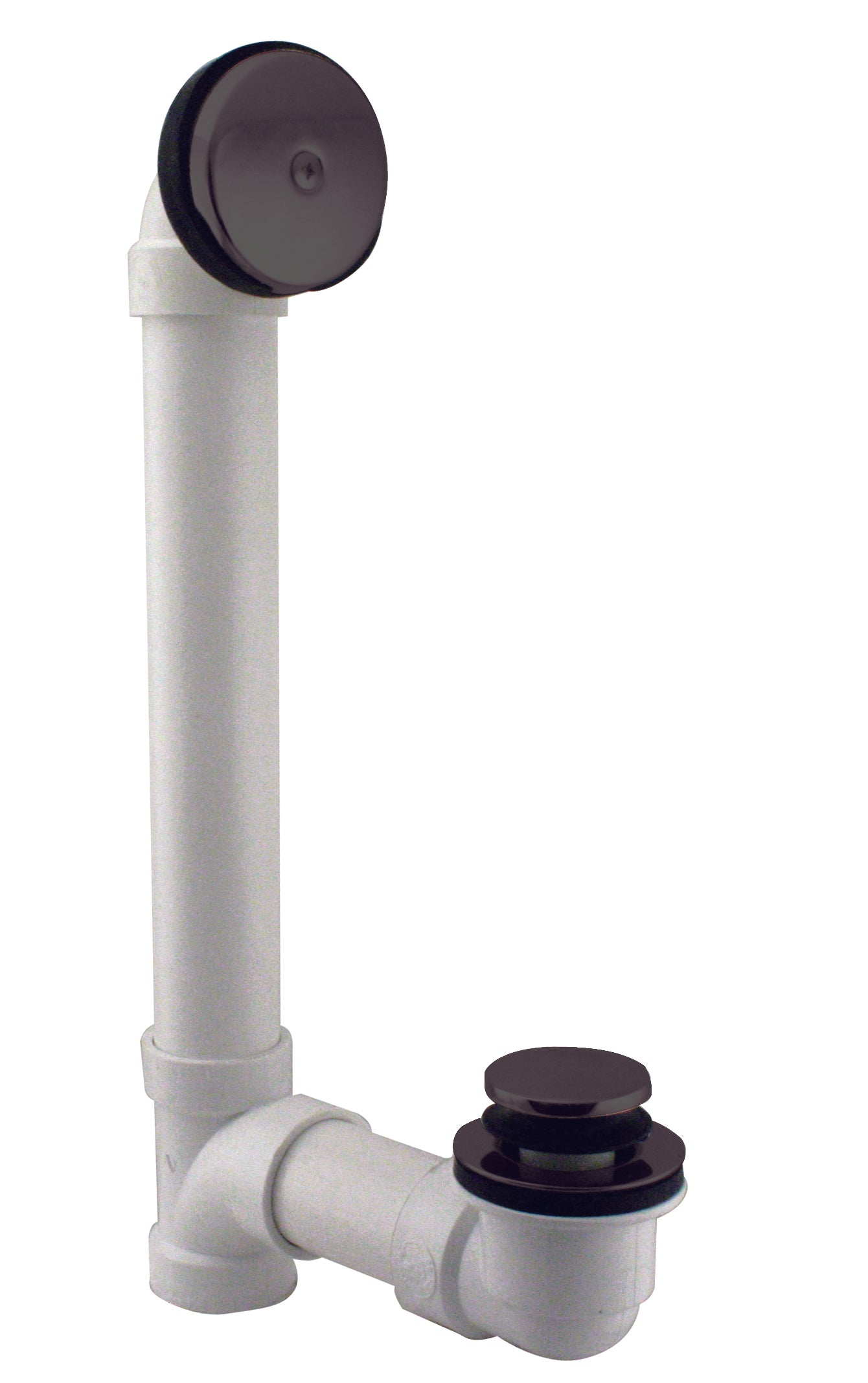 Westbrass D49321 Tip Toe Sch. 40 PVC Bath Waste with One-Hole Elbow