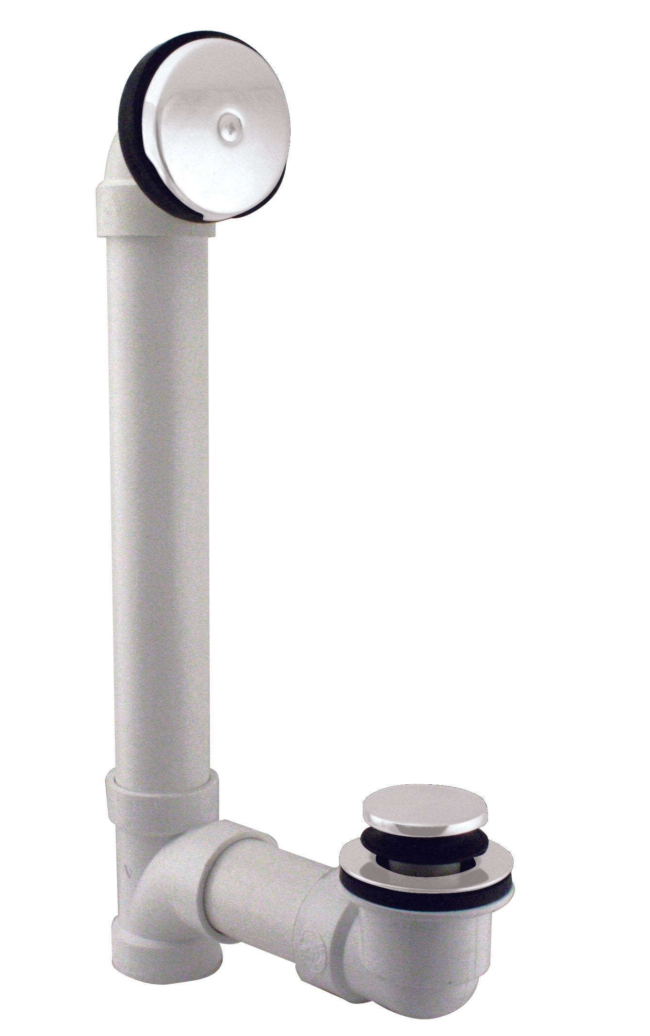 Westbrass D49321 Tip Toe Sch. 40 PVC Bath Waste with One-Hole Elbow