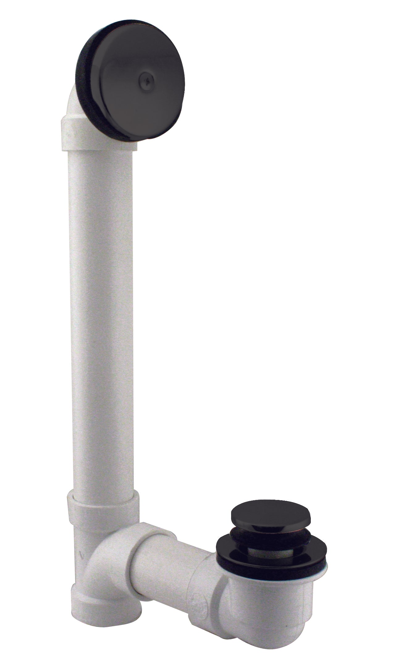 Westbrass D49321 Tip Toe Sch. 40 PVC Bath Waste with One-Hole Elbow