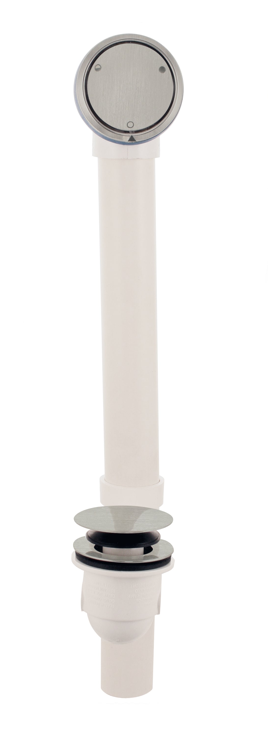 Westbrass D493244CHM Sch. 40 PVC Tub Waste Closing Overflow