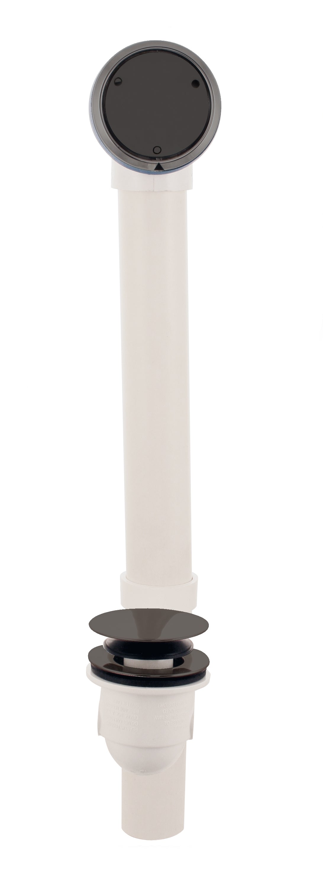 Westbrass D493244CHM Sch. 40 PVC Tub Waste Closing Overflow