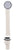 Westbrass D493244CHM Sch. 40 PVC Tub Waste Closing Overflow
