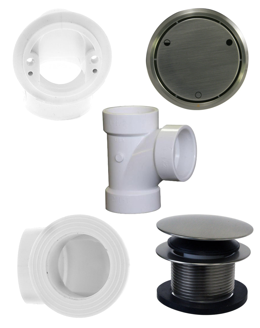 Westbrass D493CHPM Closing Metalic Overflow Plumbers Pack - Parent