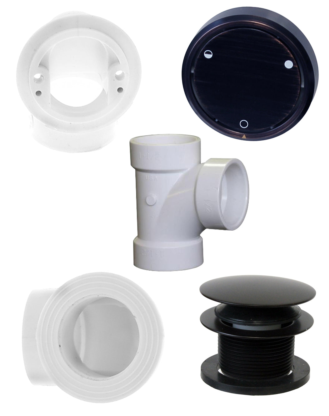 Westbrass D493CHPM Closing Metalic Overflow Plumbers Pack