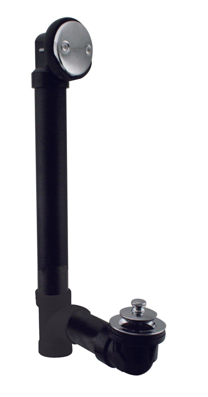 Westbrass D4941 Twist and Close Sch. 40 ABS Bath Waste with Two-Hole Elbow