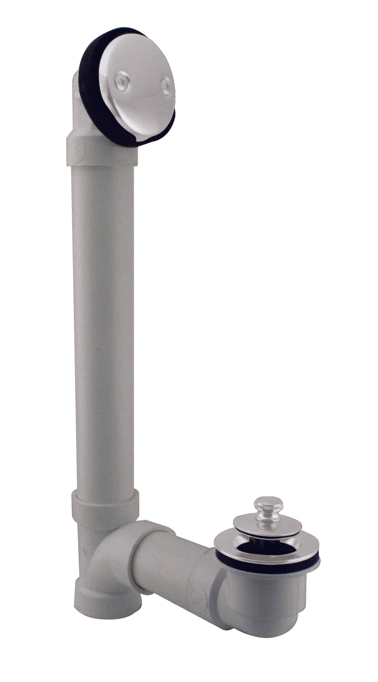 Westbrass D4942 Twist and Close Sch. 40 PVC Bath Waste with Two-Hole Elbow