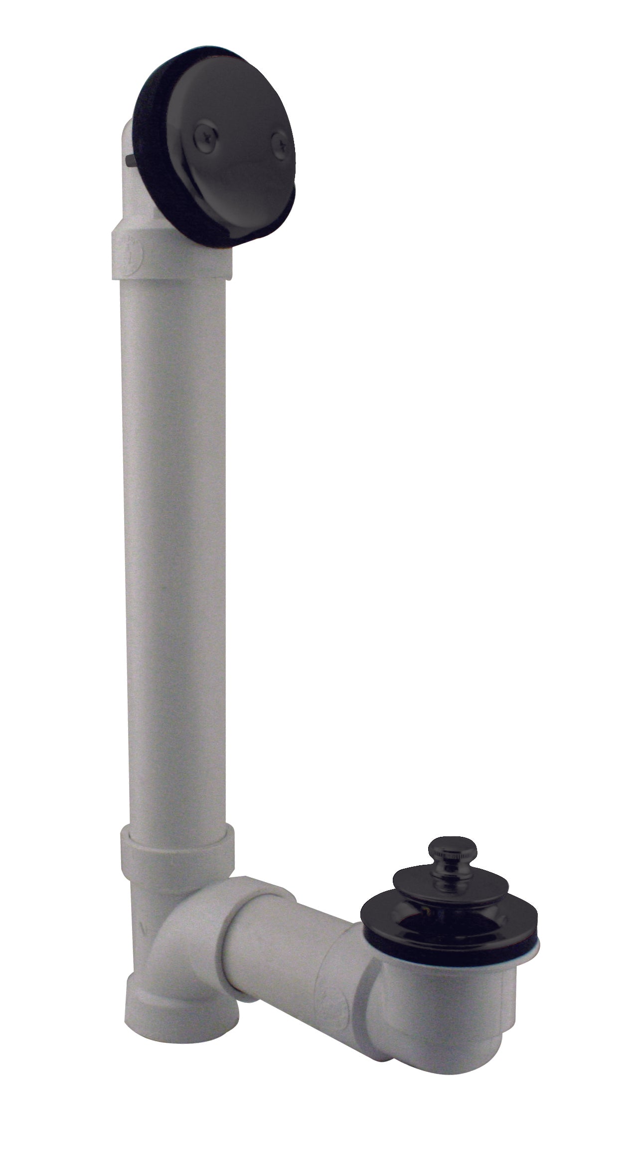 Westbrass D4942 Twist and Close Sch. 40 PVC Bath Waste with Two-Hole Elbow