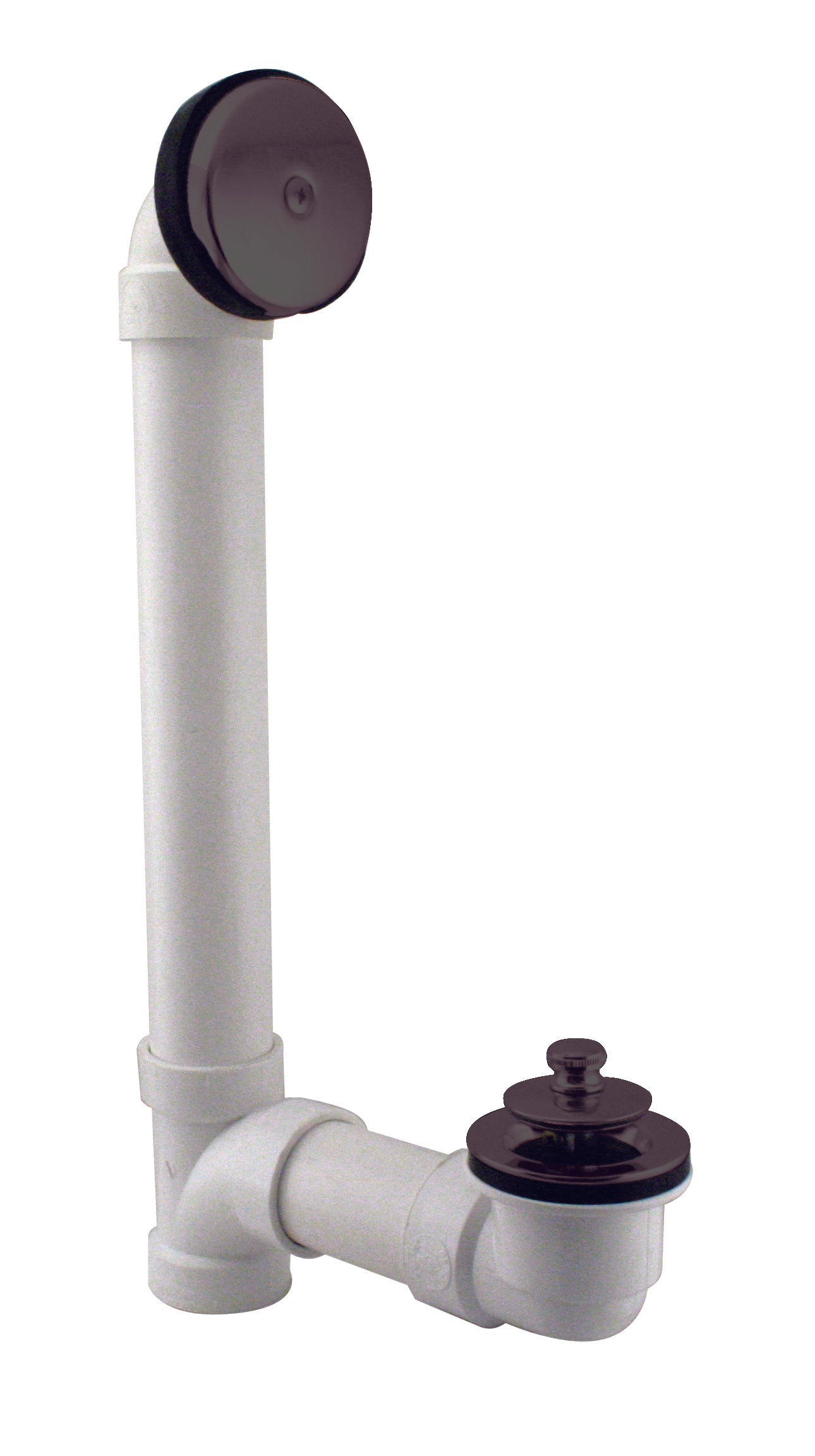 Westbrass D49421 Twist and Close Sch. 40 PVC Bath Waste with One-Hole Elbow