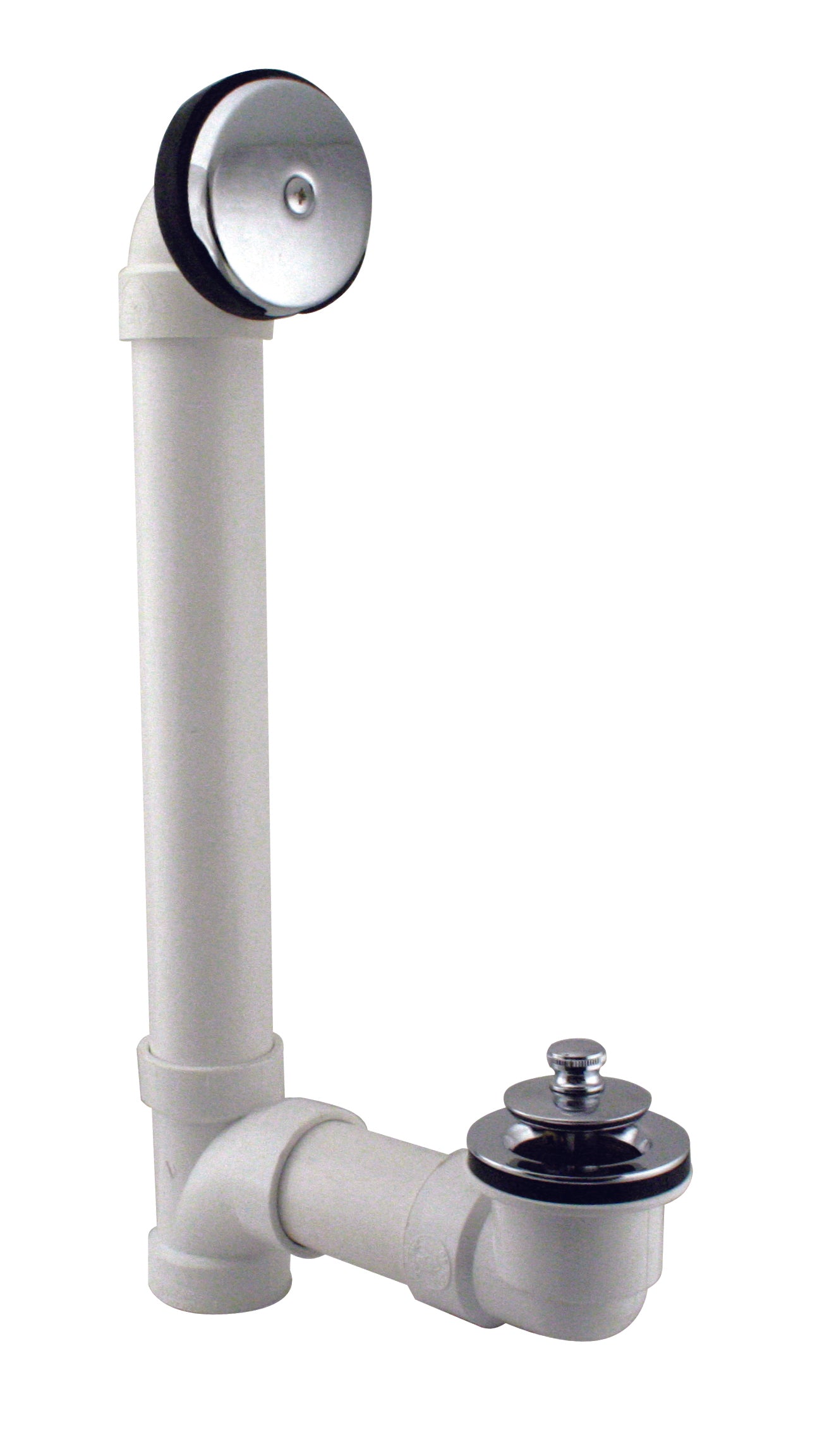 Westbrass D49421 Twist and Close Sch. 40 PVC Bath Waste with One-Hole Elbow