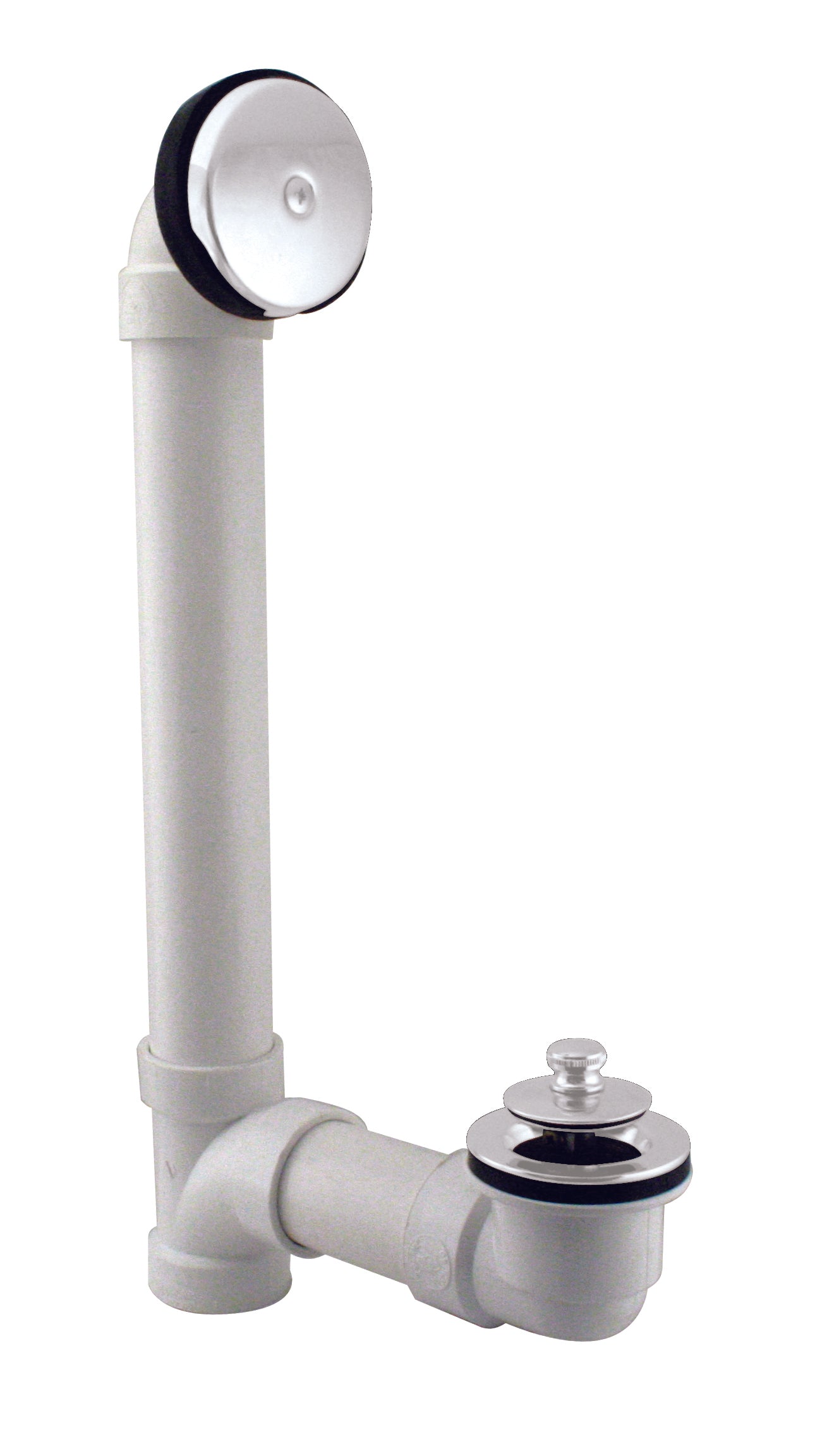 Westbrass D49421 Twist and Close Sch. 40 PVC Bath Waste with One-Hole Elbow