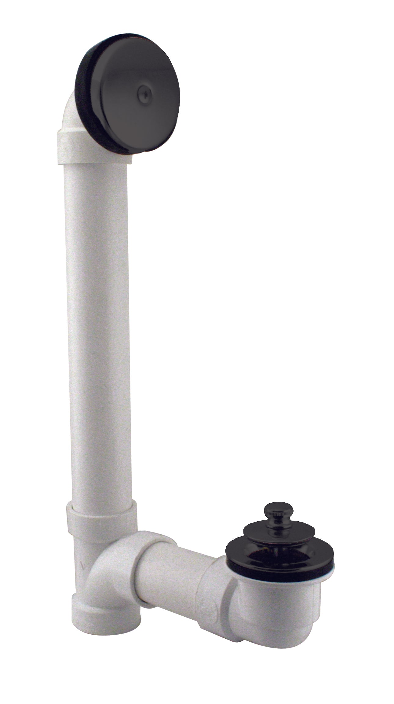 Westbrass D49421 Twist and Close Sch. 40 PVC Bath Waste with One-Hole Elbow