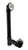 Westbrass D49711 Pull and Drain Sch. 40 ABS Bath Waste with One-Hole Top Elbow