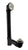 Westbrass D49711 Pull and Drain Sch. 40 ABS Bath Waste with One-Hole Top Elbow