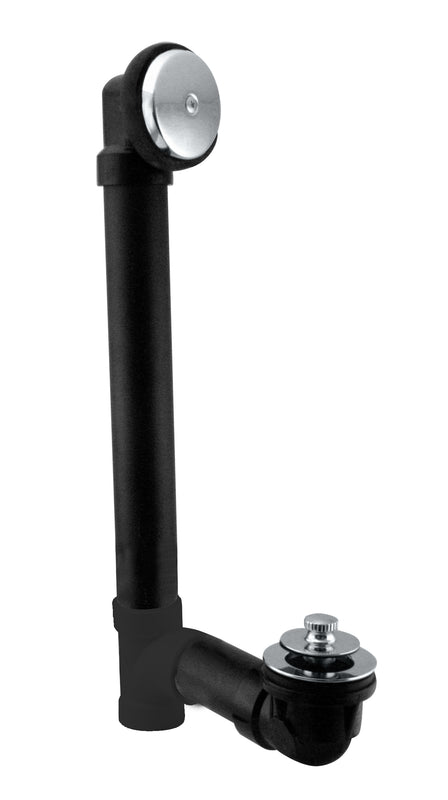 Westbrass D49711 Pull and Drain Sch. 40 ABS Bath Waste with One-Hole Top Elbow
