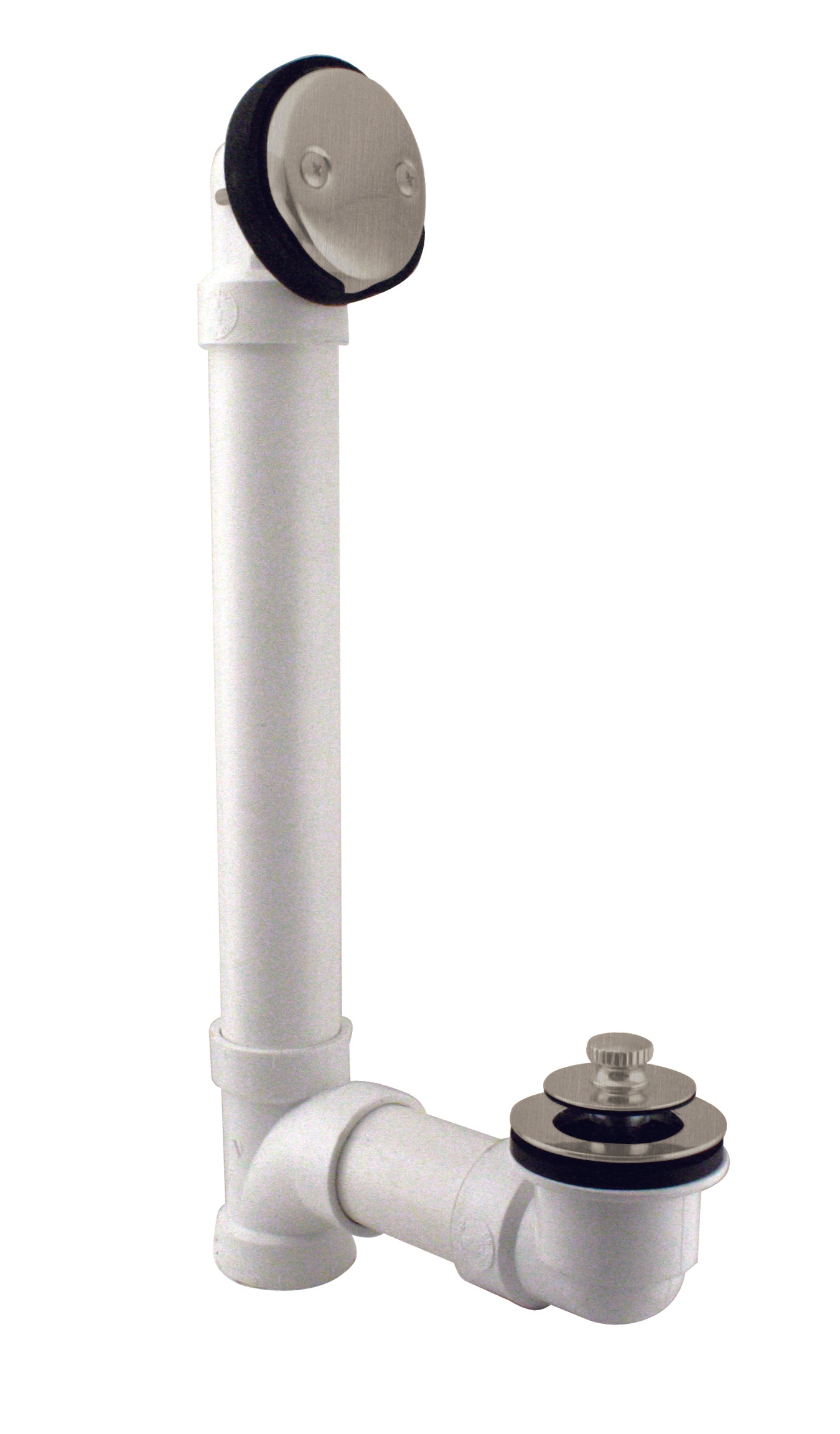 Westbrass D4972 Pull  Drain Sch. 40 PVC Bath Waste with Two-Hole Elbow