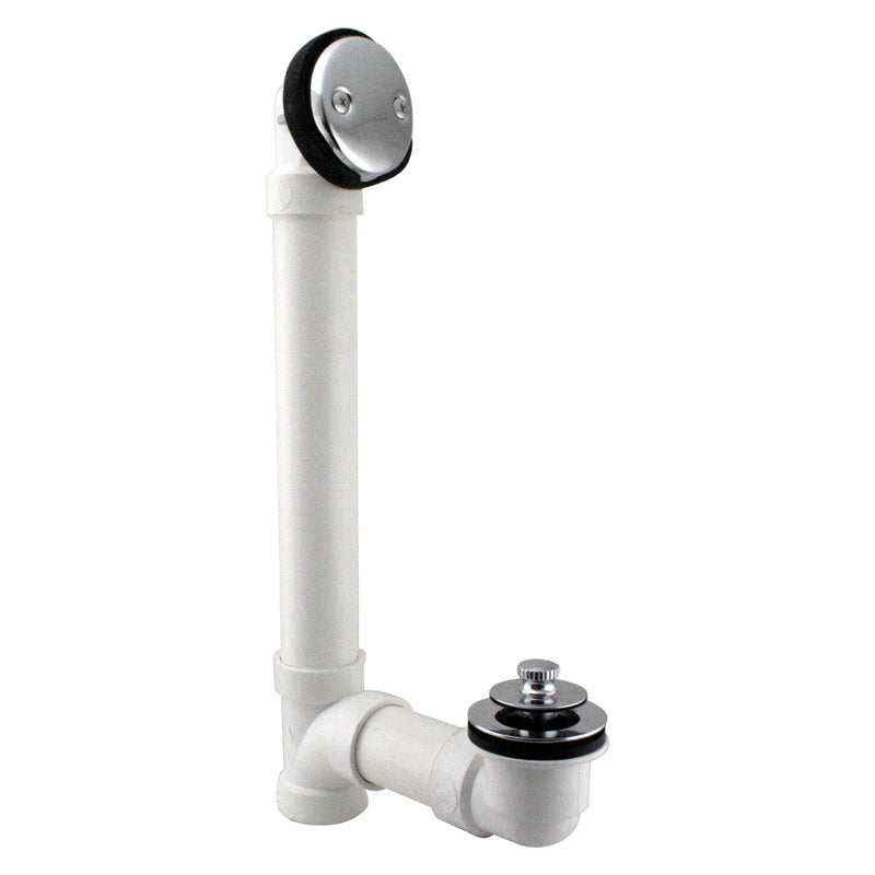 Westbrass D4972 Pull  Drain Sch. 40 PVC Bath Waste with Two-Hole Elbow