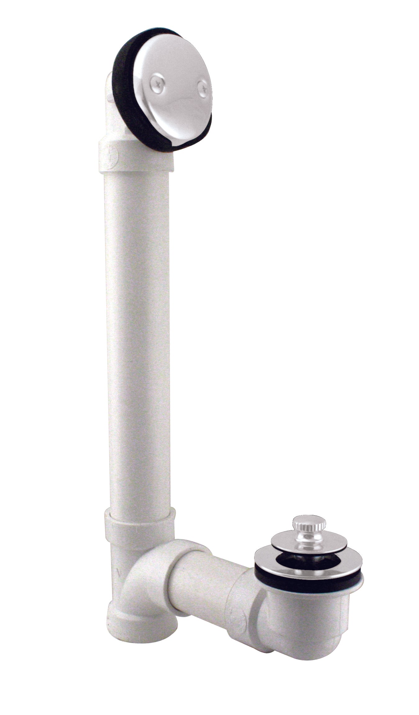 Westbrass D4972 Pull  Drain Sch. 40 PVC Bath Waste with Two-Hole Elbow