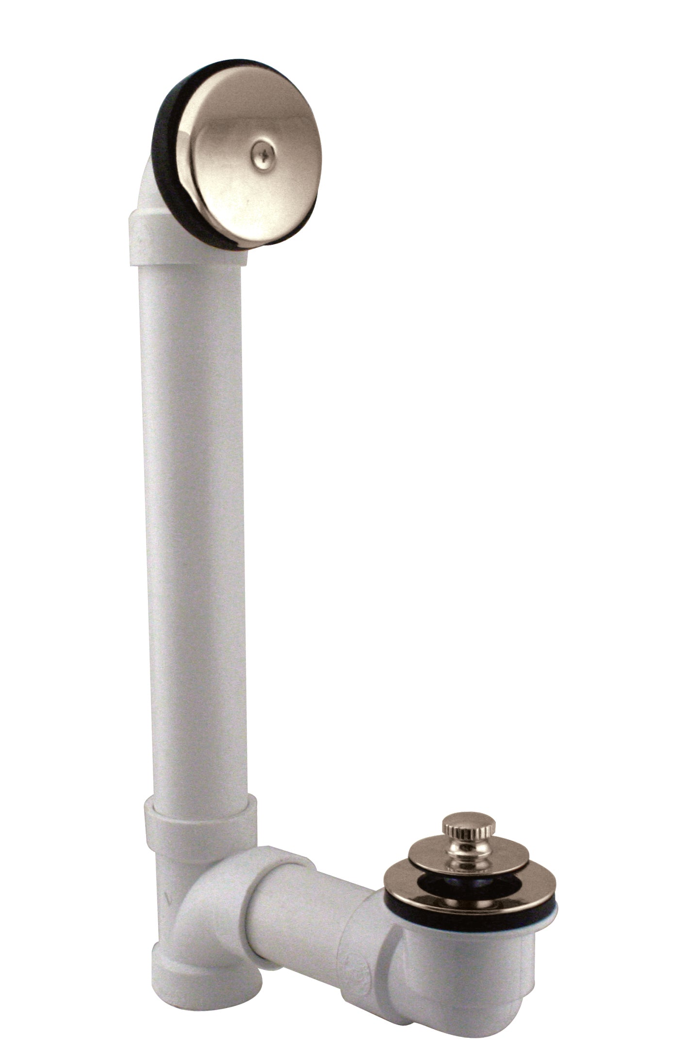 Westbrass D49721 Pull and Drain Sch. 40 PVC Bath Waste with One-Hole Top Elbow